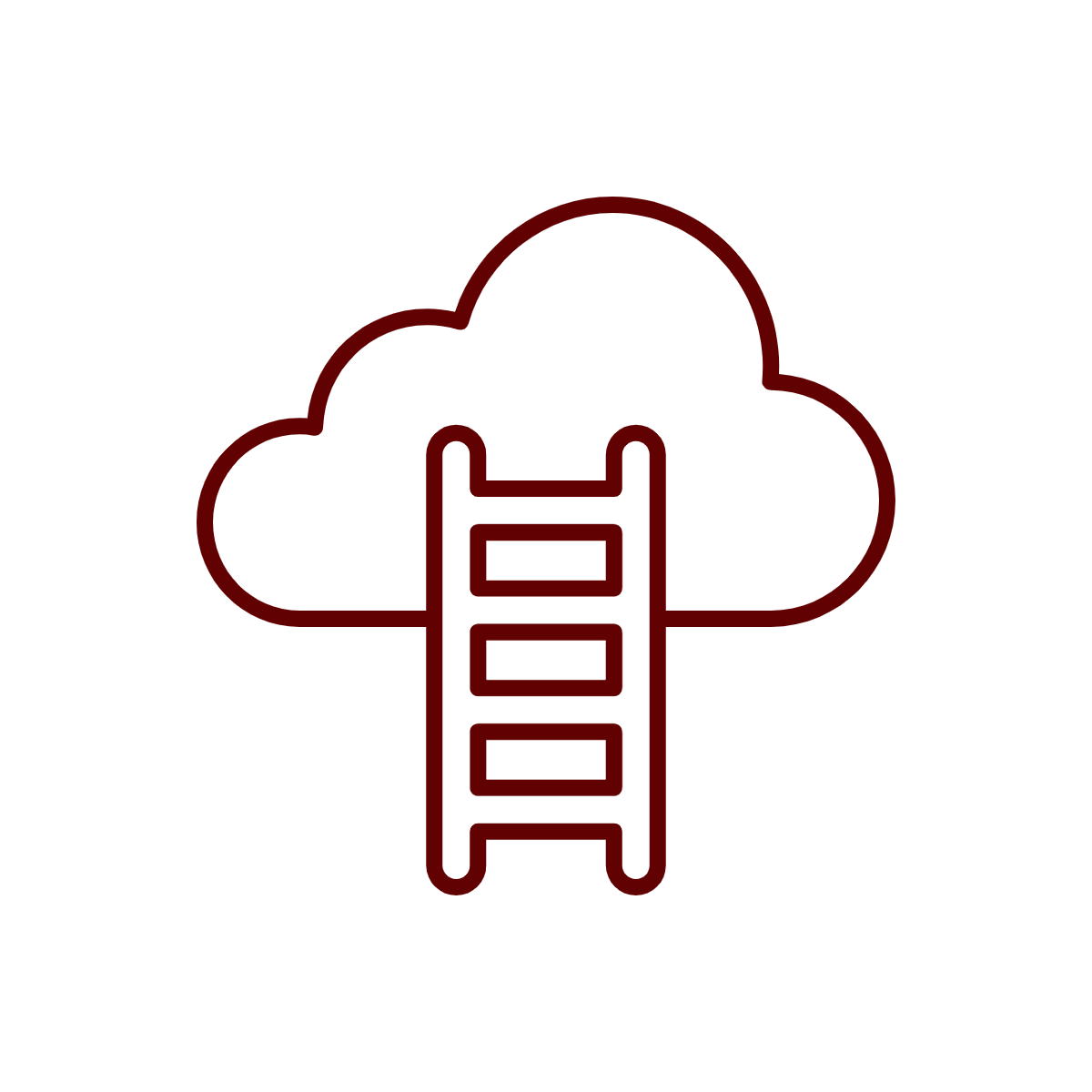 ladder to a cloud icon